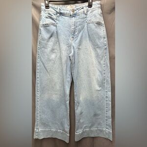 Lola Milan Ultra High Rise Wide Leg Jeans Size 29 Faded Denim